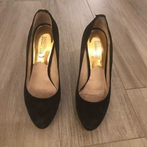Michael Kors suede black heels, size 8